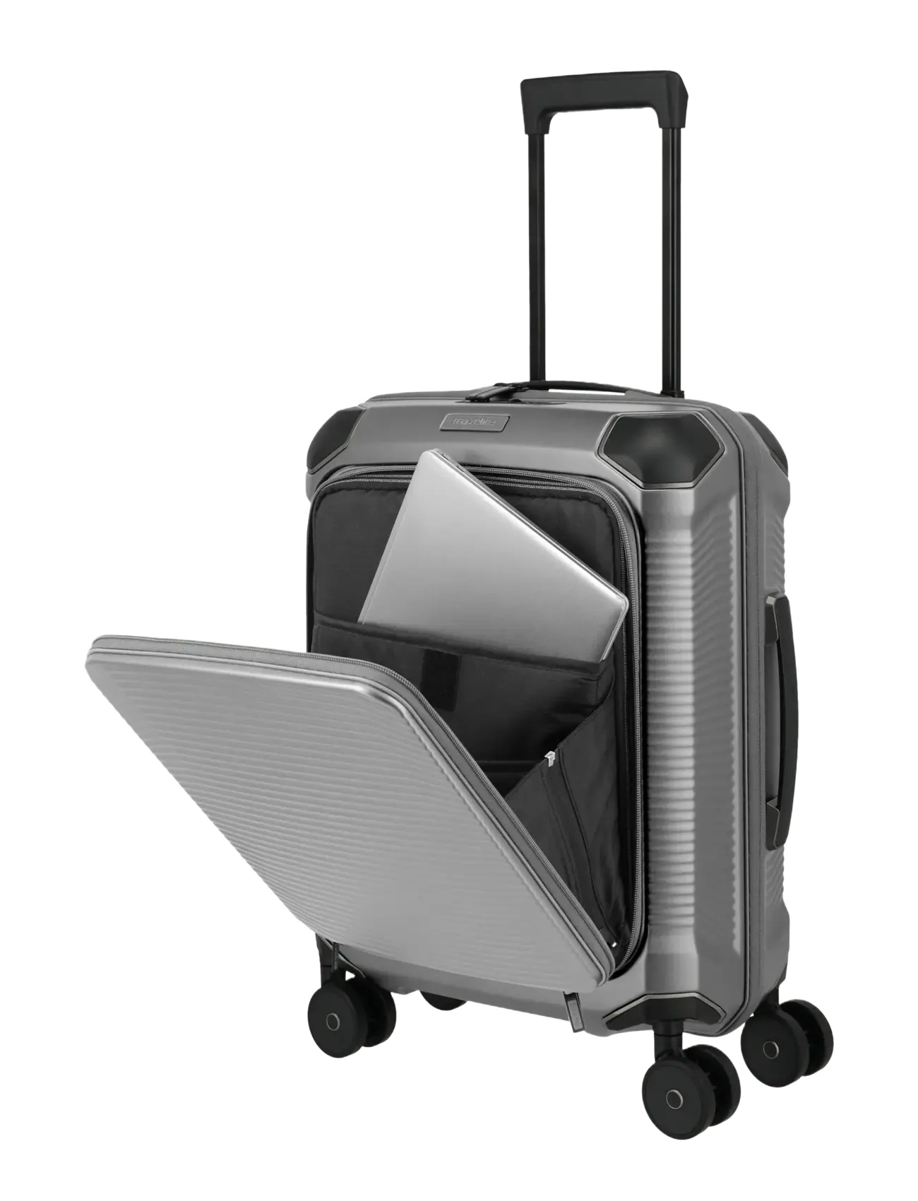 Travelite - Travelite MILLENNIUM Trolley F. Pocket - håndbaggage - silver - 4