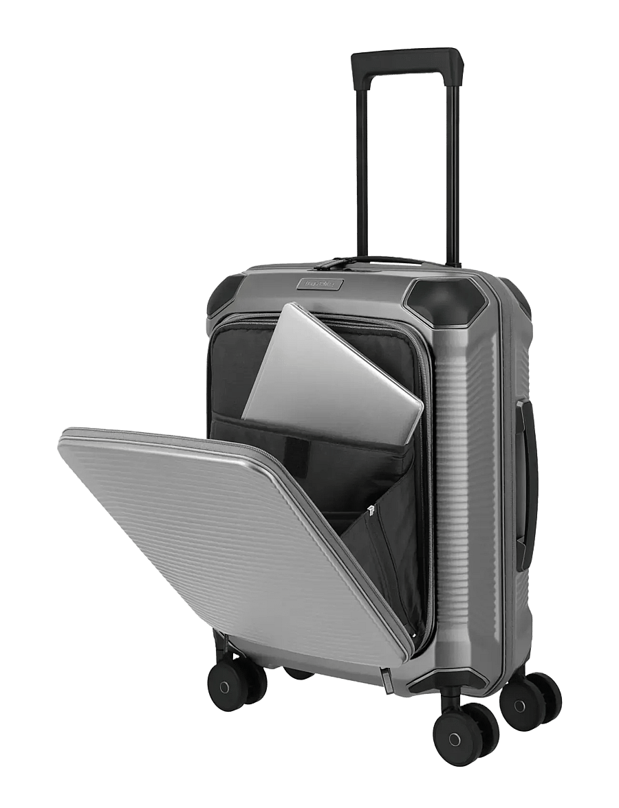 Travelite - Travelite MILLENNIUM Trolley F. Pocket - håndbaggage - silver - 4