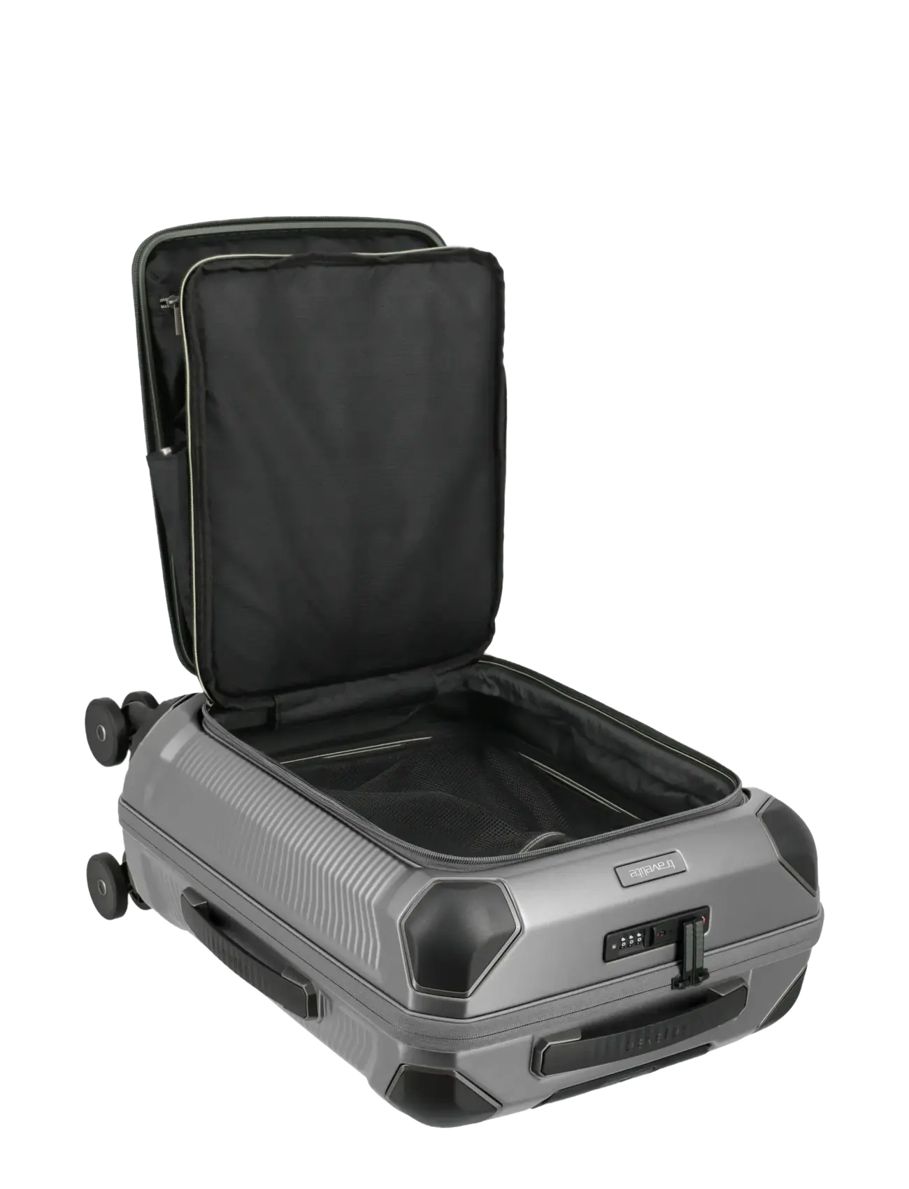 Travelite - Travelite MILLENNIUM Trolley F. Pocket - håndbaggage - silver - 5