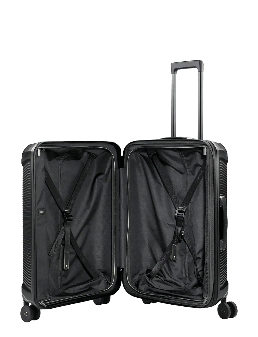 Travelite - Travelite MILLENNIUM Trolley Expandable - mellemstore kufferter - black - 3