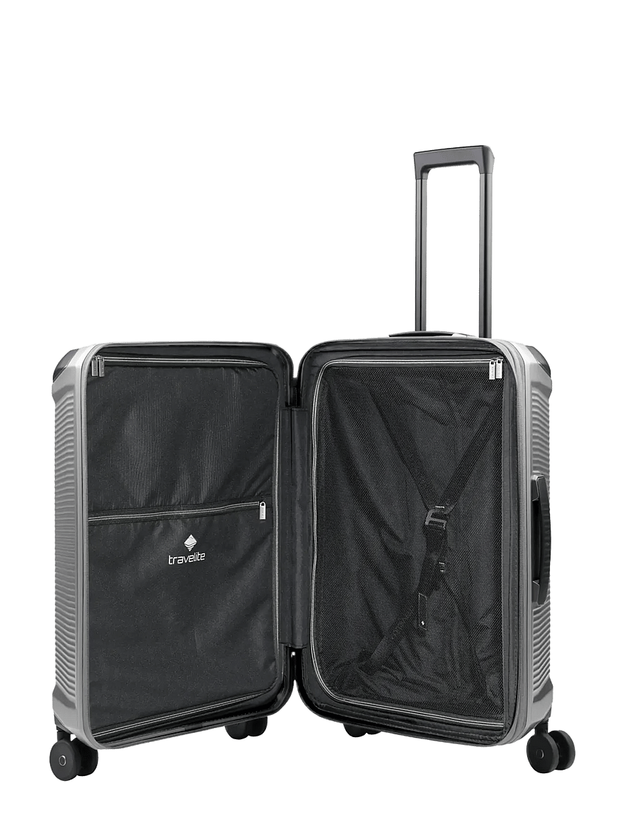 Travelite - Travelite MILLENNIUM Trolley Expandable - mellemstore kufferter - silver - 2