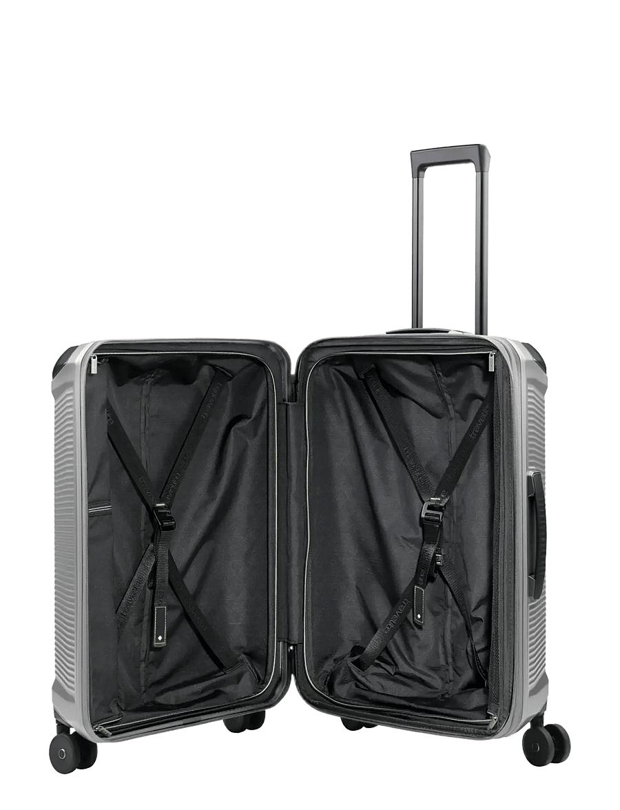 Travelite - Travelite MILLENNIUM Trolley Expandable - mellemstore kufferter - silver - 3