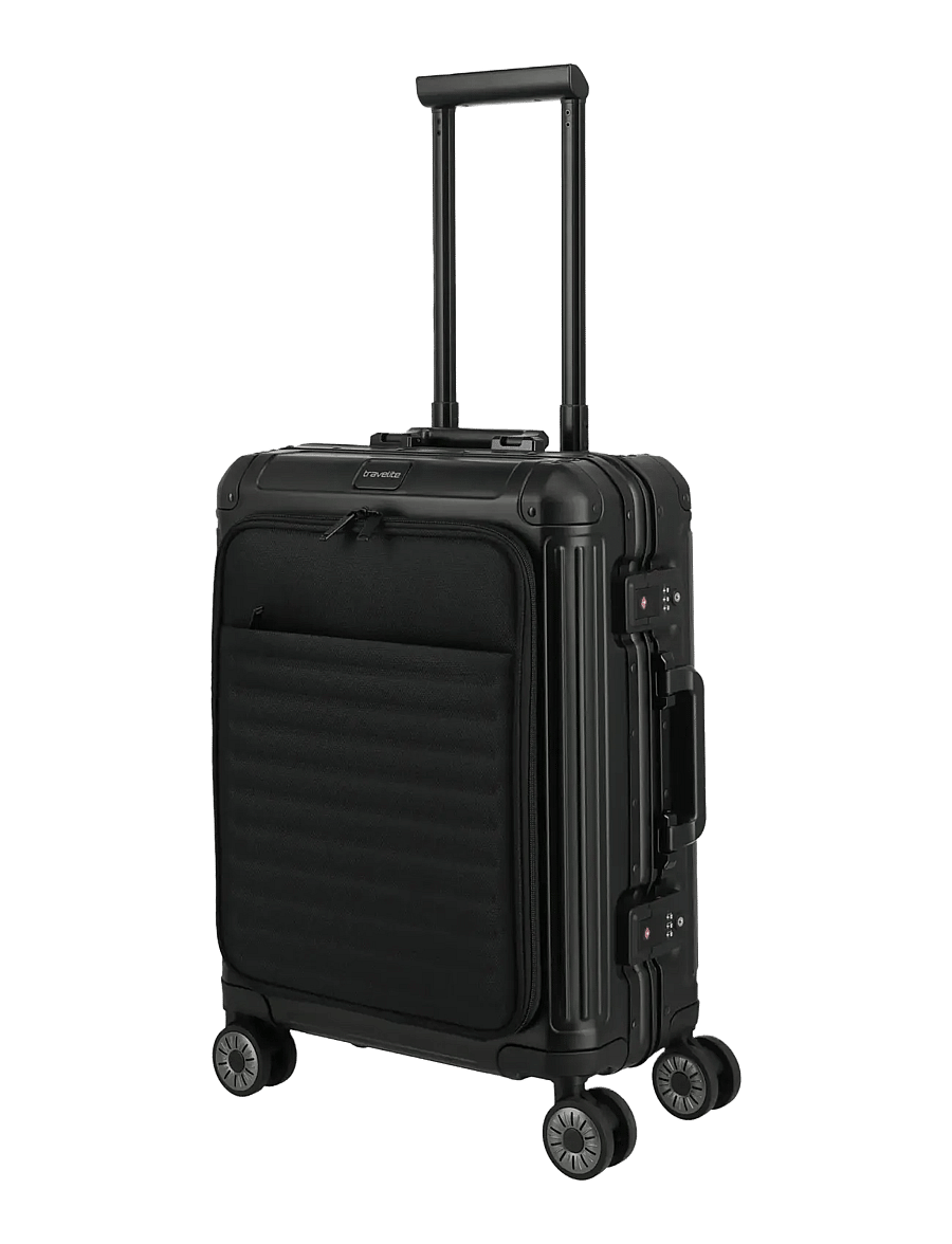 Travelite - Travelite NEXT Trolley Frontp. - håndbaggage - black - 1