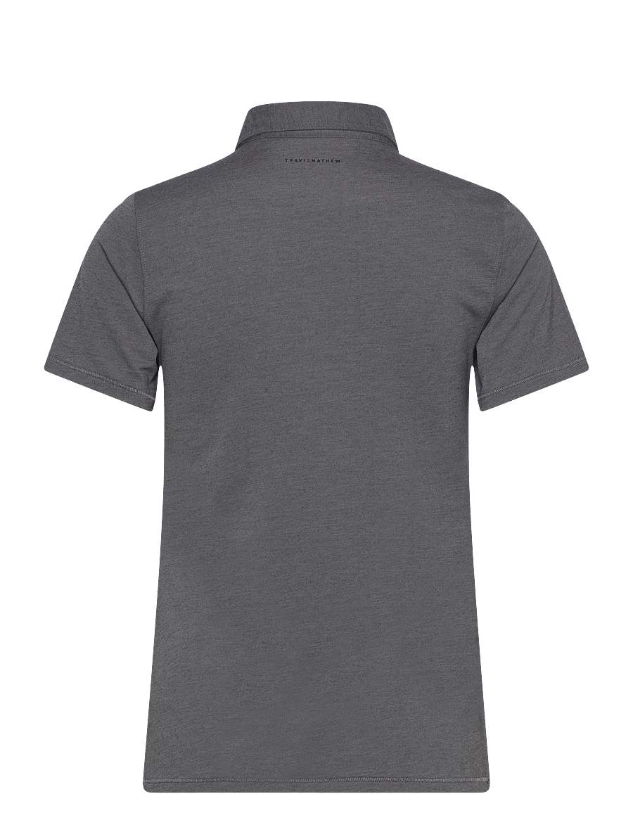 TravisMathew - FEATHERWEIGHT ACTIVE SS POLO - oberteile & t-shirts - heather black - 1