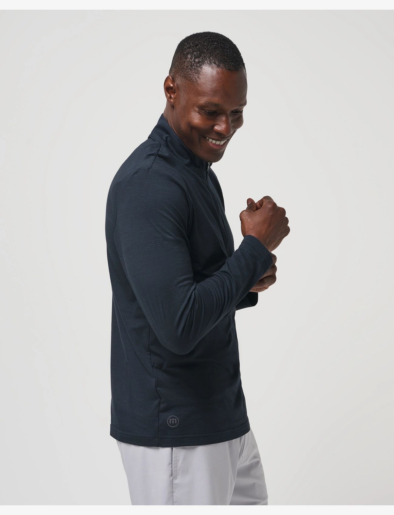 TravisMathew - THE HEATER QTR ZIP - swetry - black - 2