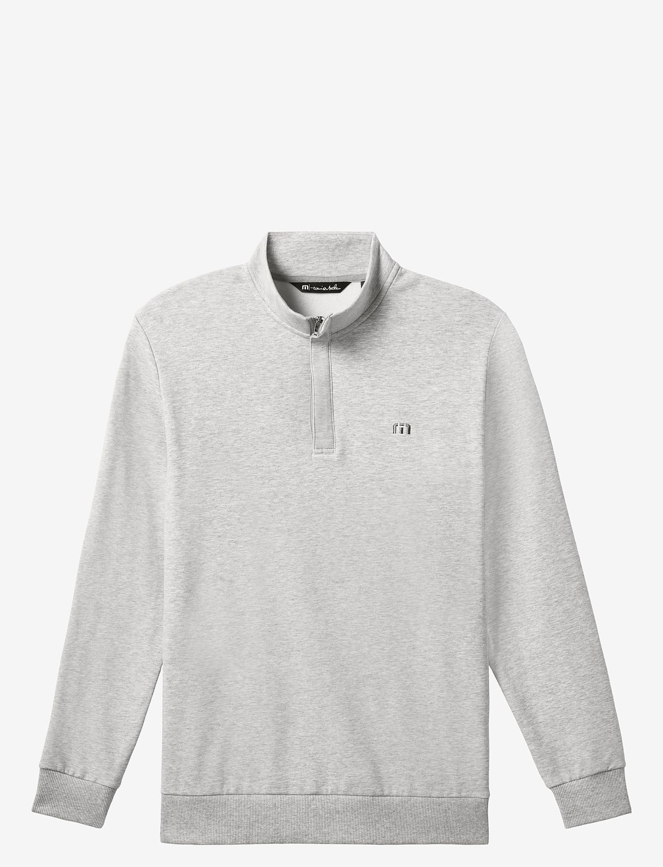 TravisMathew - CLOUD QUARTER ZIP 2. - overdele - heather light grey - 1