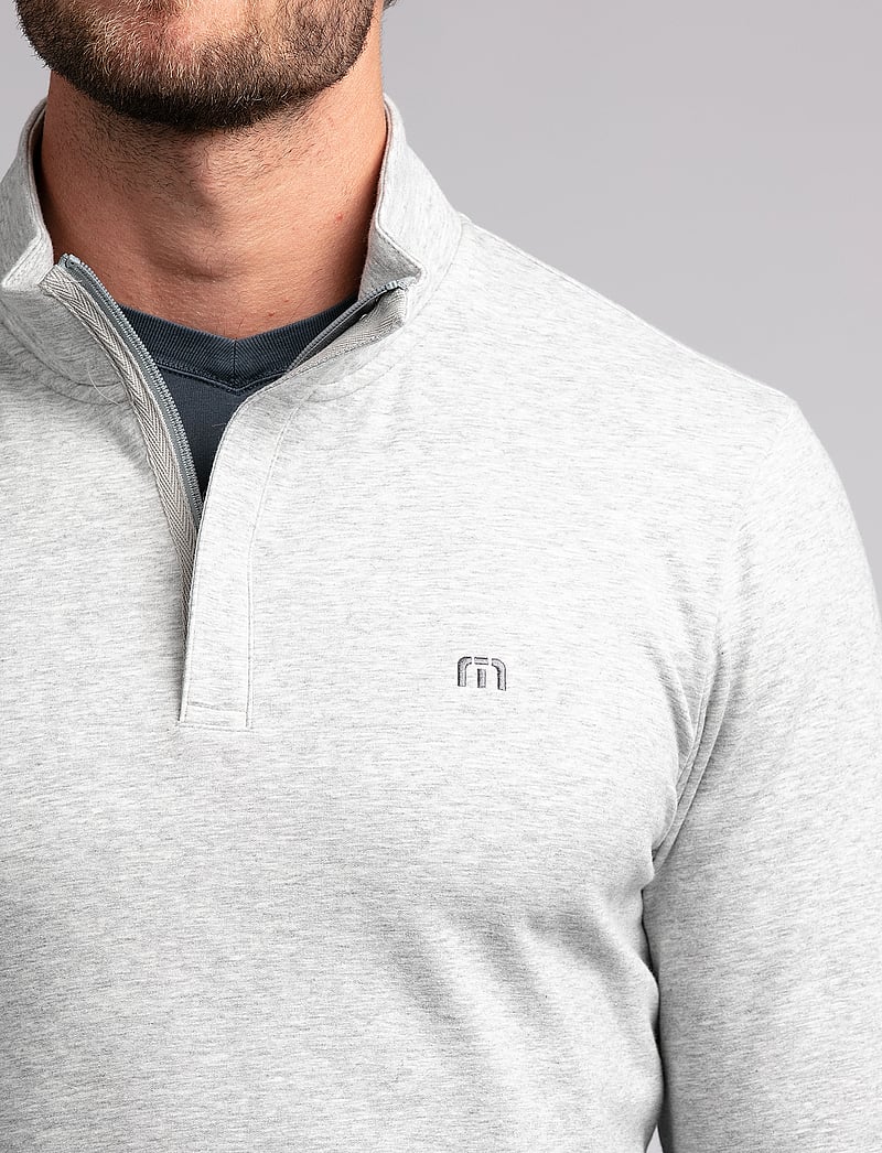 TravisMathew - CLOUD QUARTER ZIP 2. - yläosat - heather light grey - 3