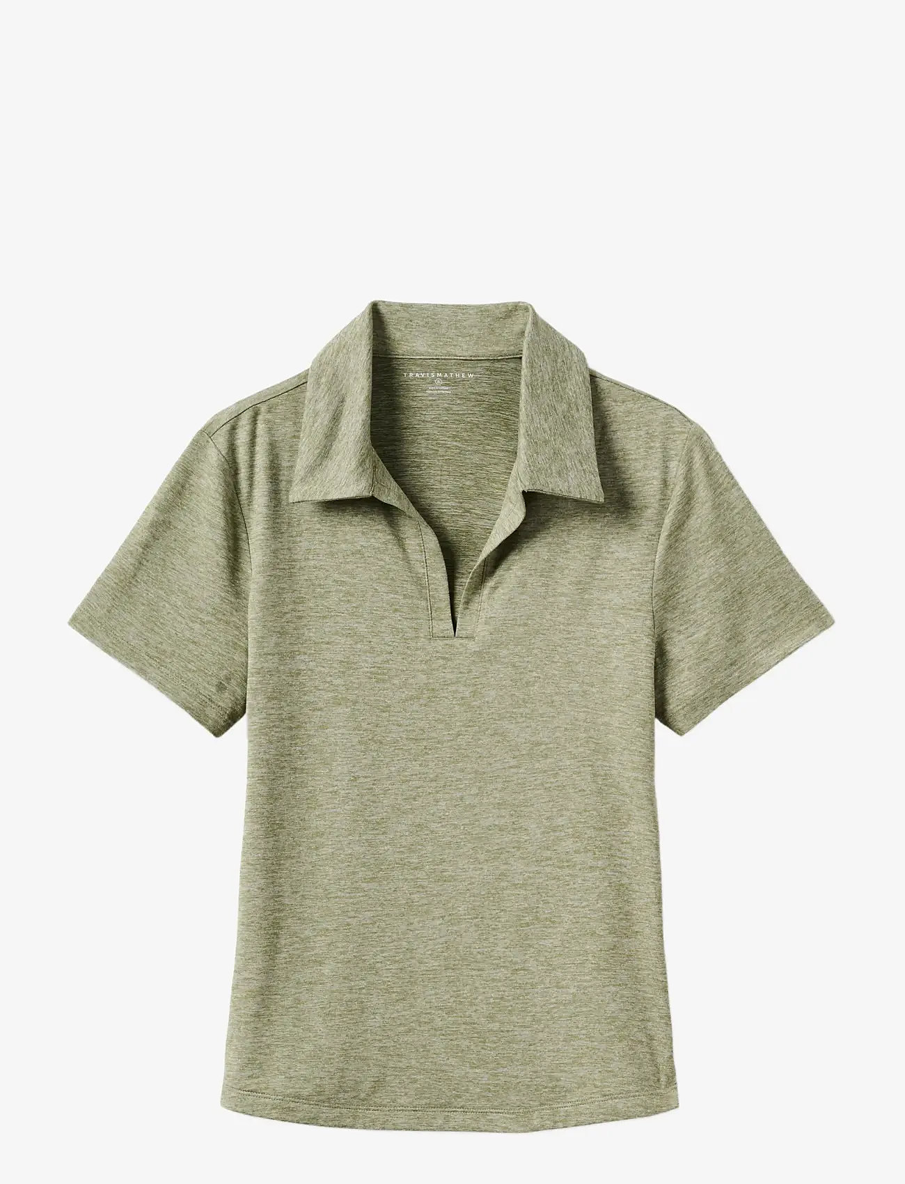TravisMathew - SKYLOFT LIGHT SS POLO - alussärgid ja t-särgid - heather oil green - 1