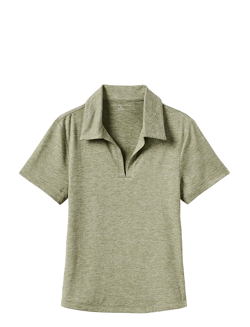 TravisMathew - SKYLOFT LIGHT SS POLO - alussärgid ja t-särgid - heather oil green - 1