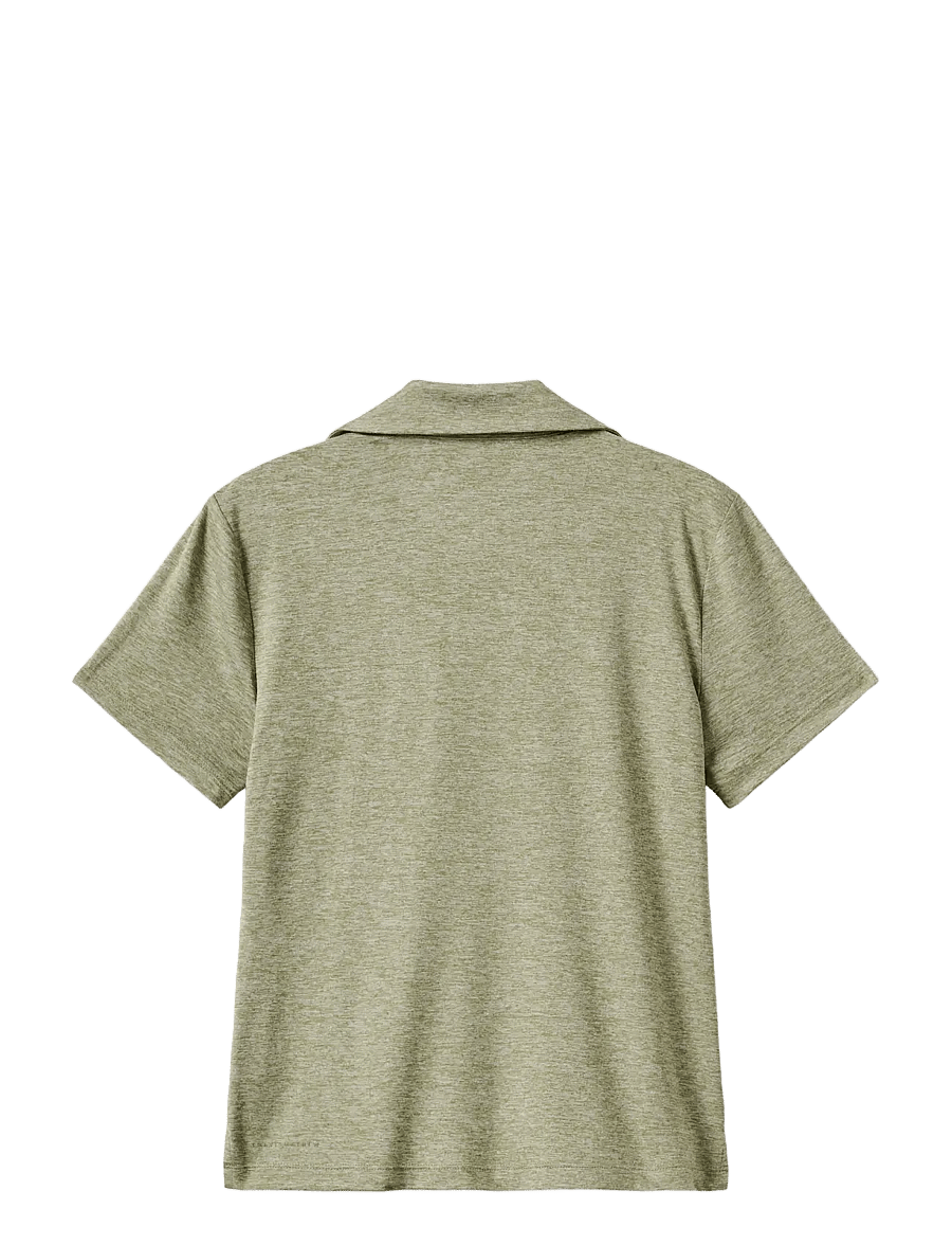 TravisMathew - SKYLOFT LIGHT SS POLO - alussärgid ja t-särgid - heather oil green - 2