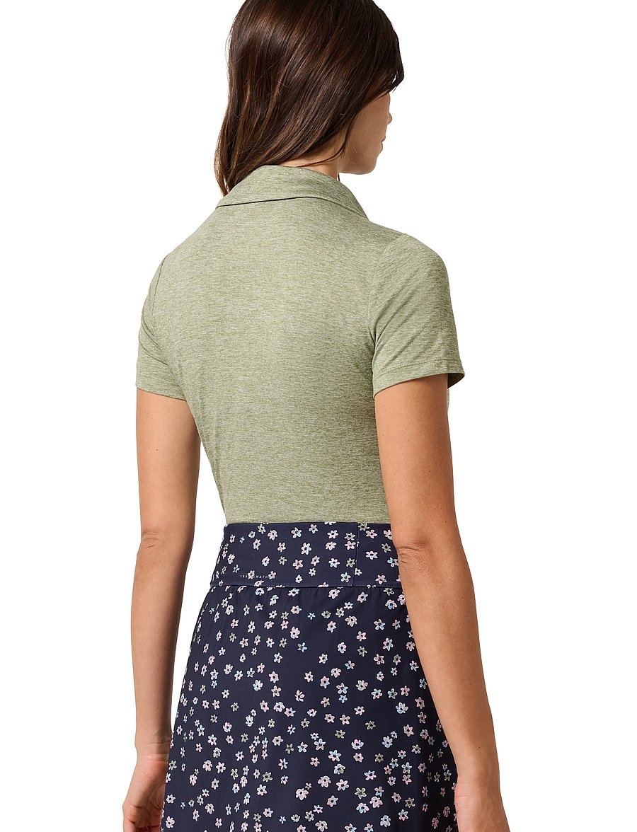 TravisMathew - SKYLOFT LIGHT SS POLO - alussärgid ja t-särgid - heather oil green - 3