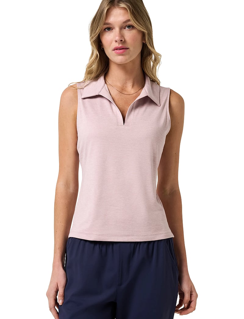 TravisMathew - SKYLOFT LIGHT SL POLO - toppar & t-shirts - heather violet ice - 0