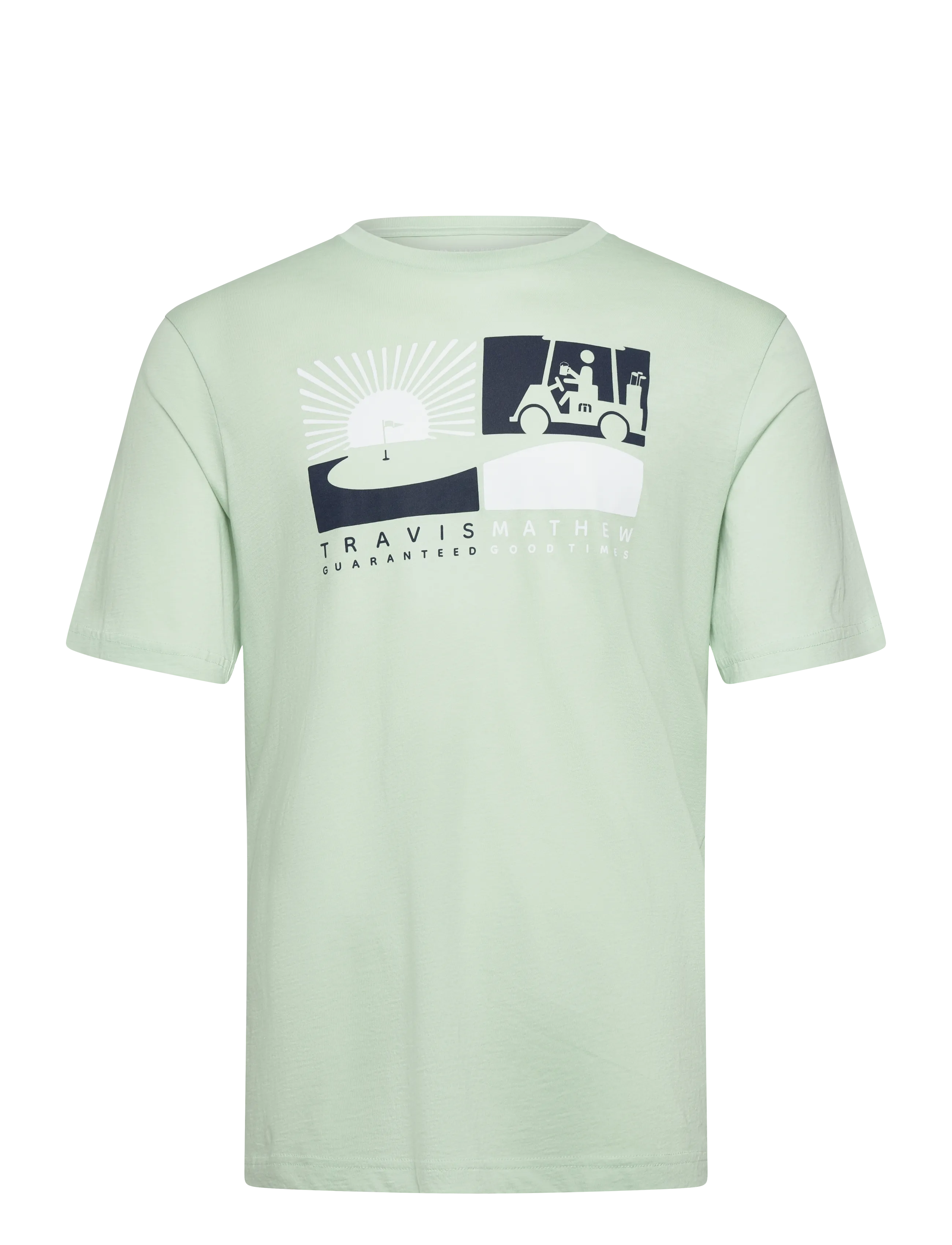 TravisMathew Player Parking Tee, Mænd, Grafisk T-shirt, Grøn, Str: XXL