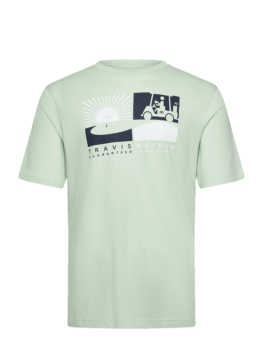 TravisMathew - PLAYER PARKING TEE - topit & t-paidat - aqua foam - 0