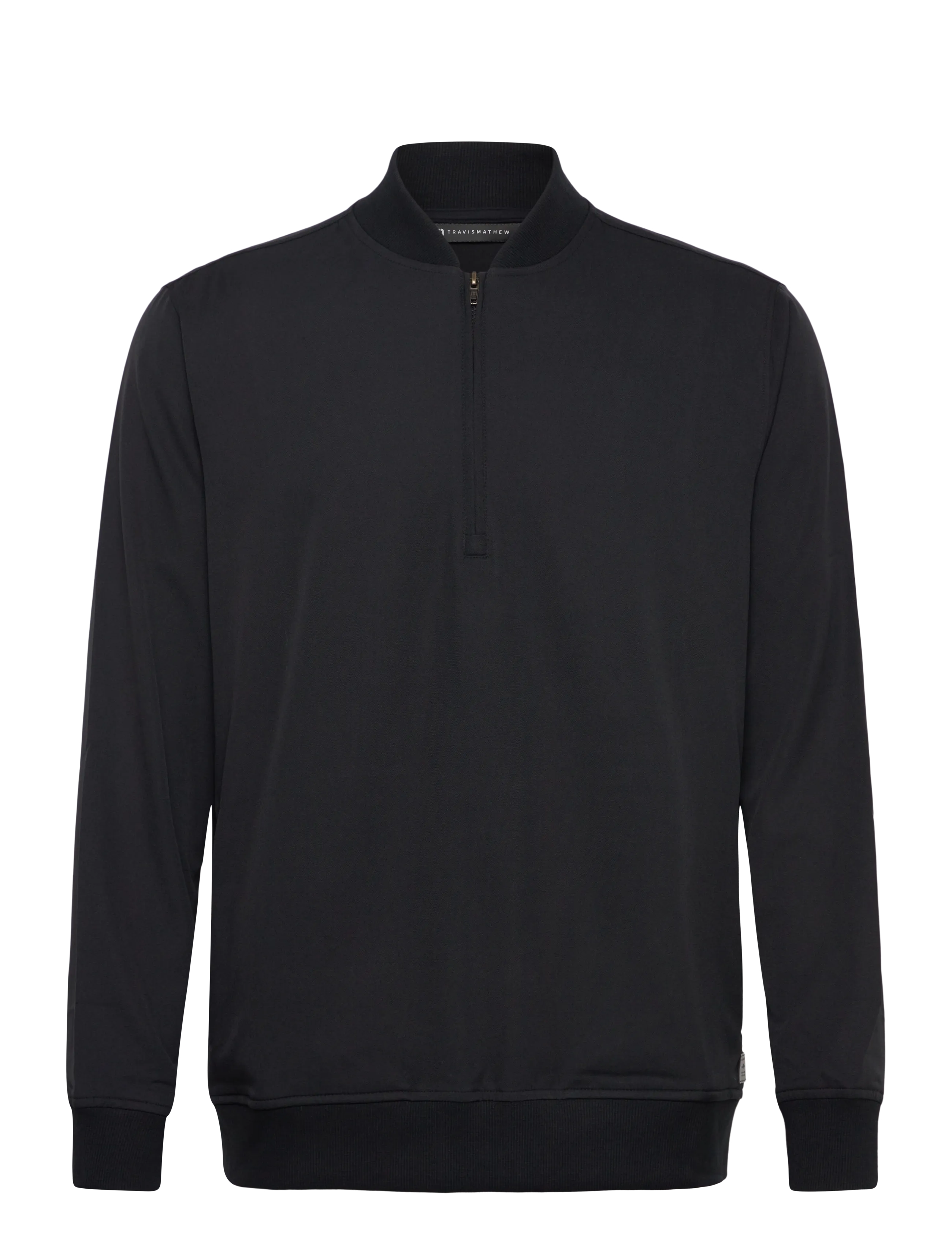 TravisMathew Highway Men 1/4 Zip, L, Black, Sport Sweatshirts & Hoodies > Sport Sweatshirts, Herre