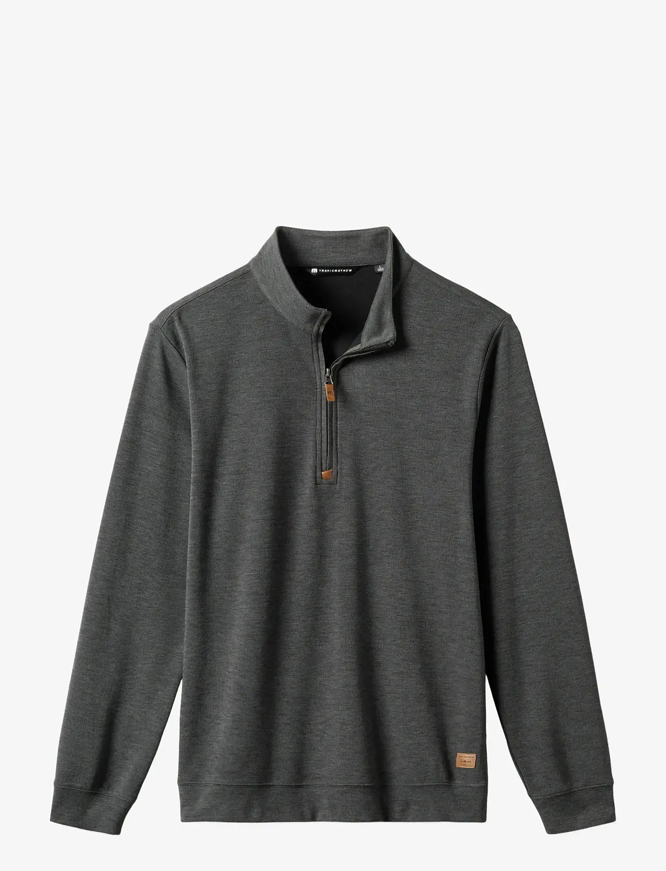 TravisMathew - CLOUD SWEATER 1/4 ZIP - mehed - heather black - 1