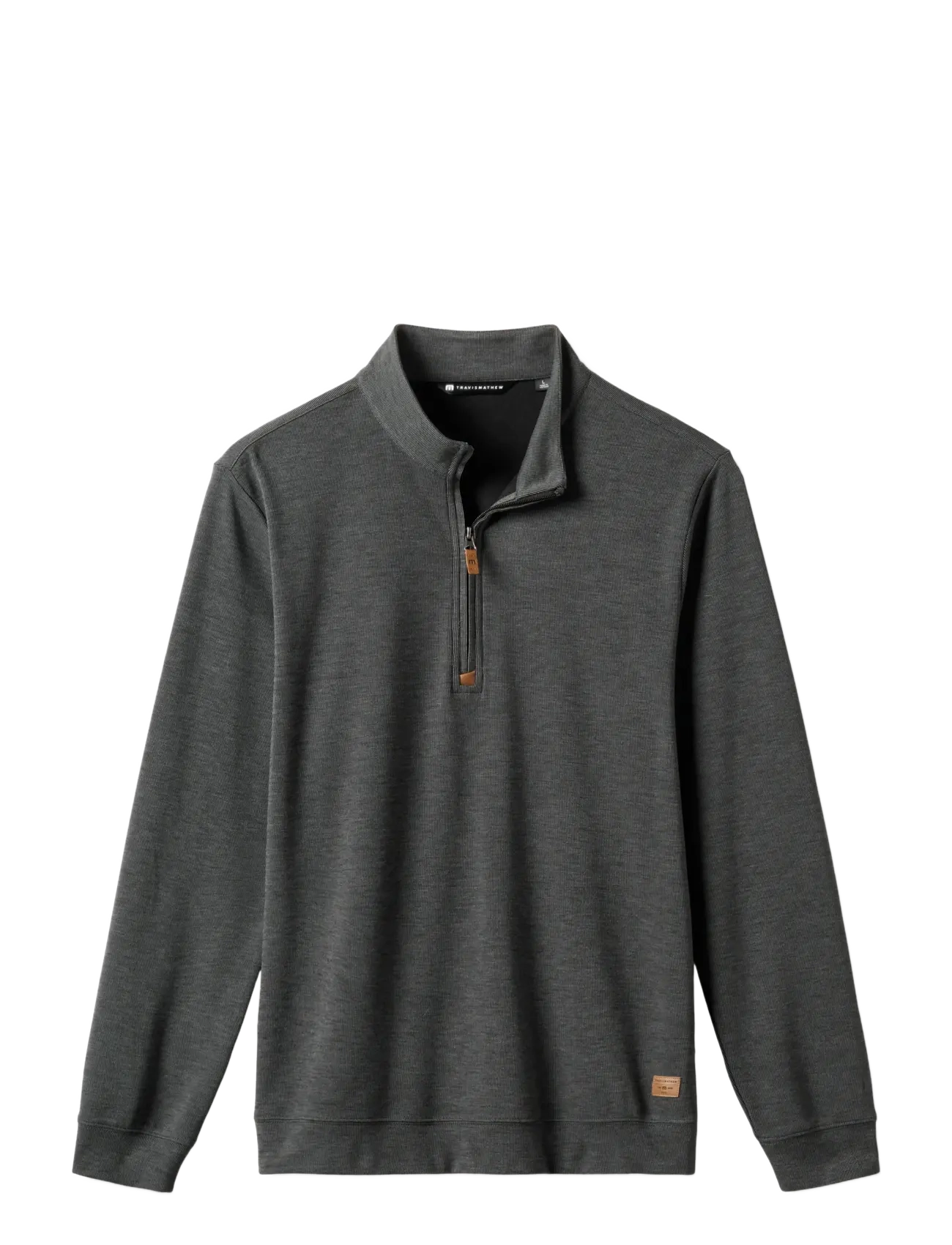 TravisMathew CLOUD SWEATER 1/4 ZIP - Golfas - HEATHER BLACK / grey