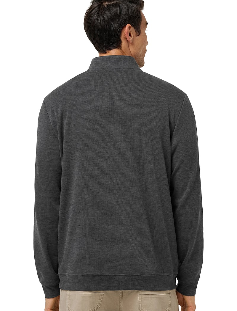 TravisMathew - CLOUD SWEATER 1/4 ZIP - dressipluusid - heather black - 0