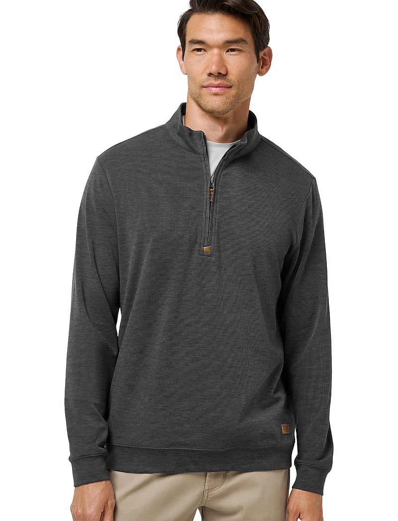 TravisMathew - CLOUD SWEATER 1/4 ZIP - dressipluusid - heather black - 3