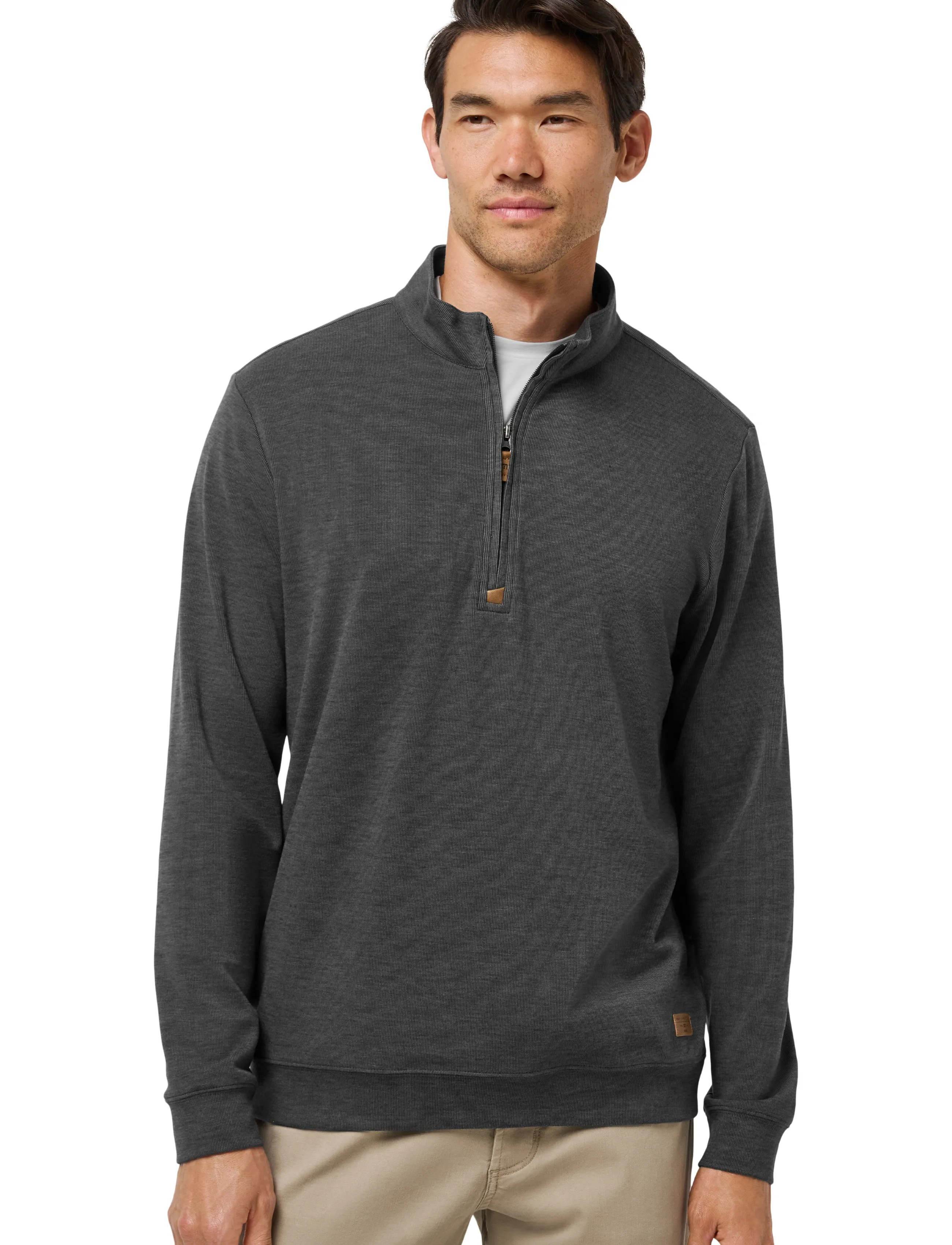 TravisMathew - CLOUD SWEATER 1/4 ZIP - sport - heather black - 3