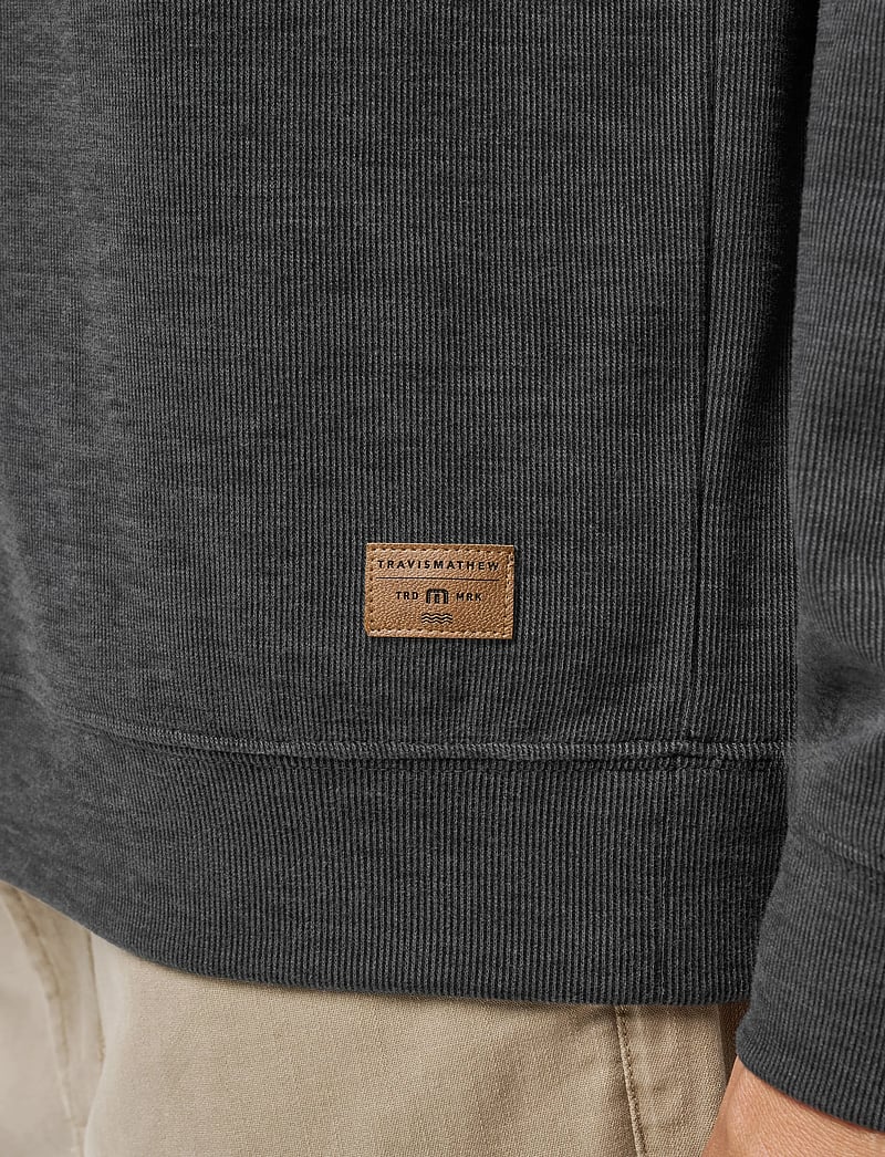 TravisMathew - CLOUD SWEATER 1/4 ZIP - dressipluusid - heather black - 4