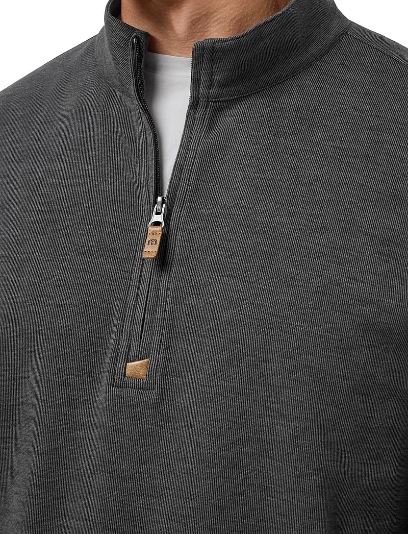 TravisMathew - CLOUD SWEATER 1/4 ZIP - dressipluusid - heather black - 5