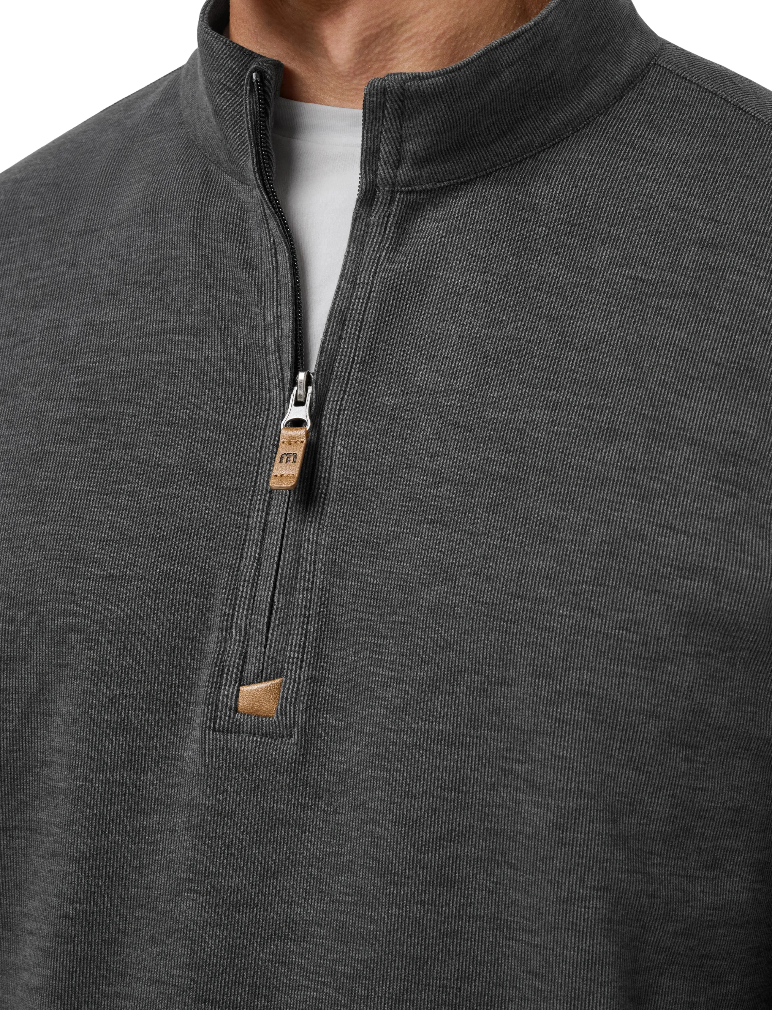 TravisMathew - CLOUD SWEATER 1/4 ZIP - sport - heather black - 5