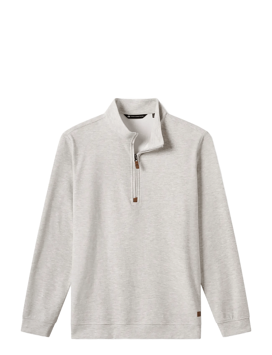 TravisMathew - CLOUD SWEATER 1/4 ZIP - sweatshirts - heather grey - 1