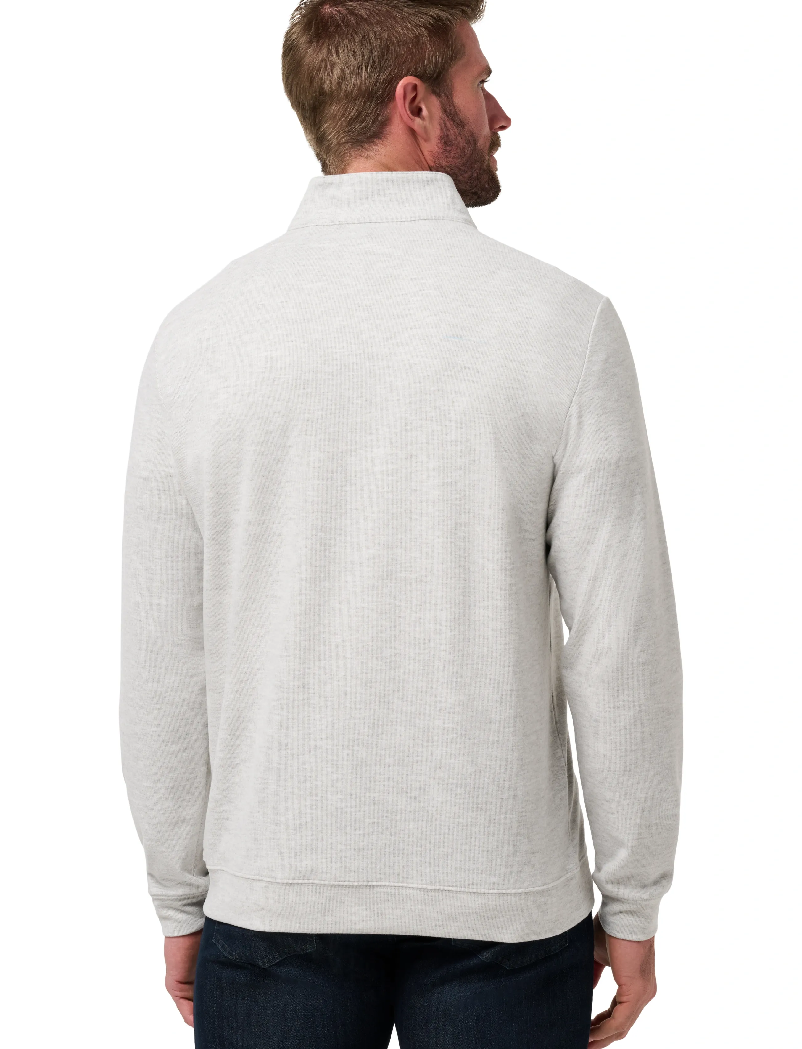 TravisMathew - CLOUD SWEATER 1/4 ZIP - sweatshirts - heather grey - 3