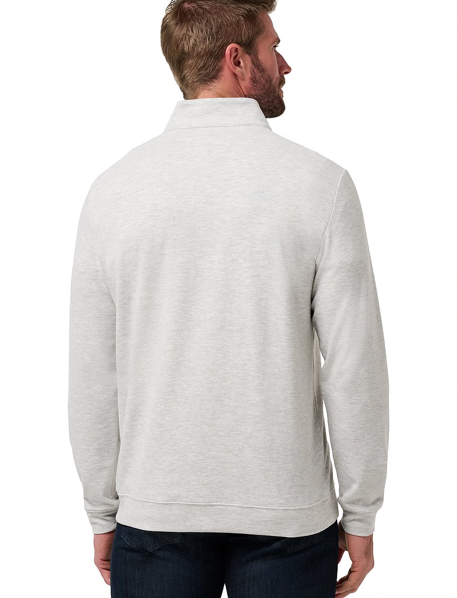 TravisMathew - CLOUD SWEATER 1/4 ZIP - sweatshirts - heather grey - 3
