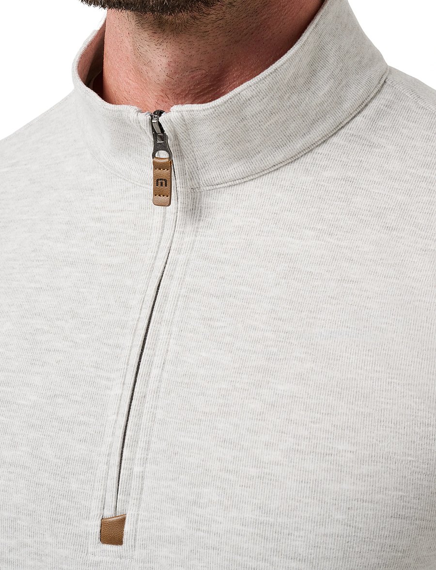 TravisMathew - CLOUD SWEATER 1/4 ZIP - sweatshirts - heather grey - 4
