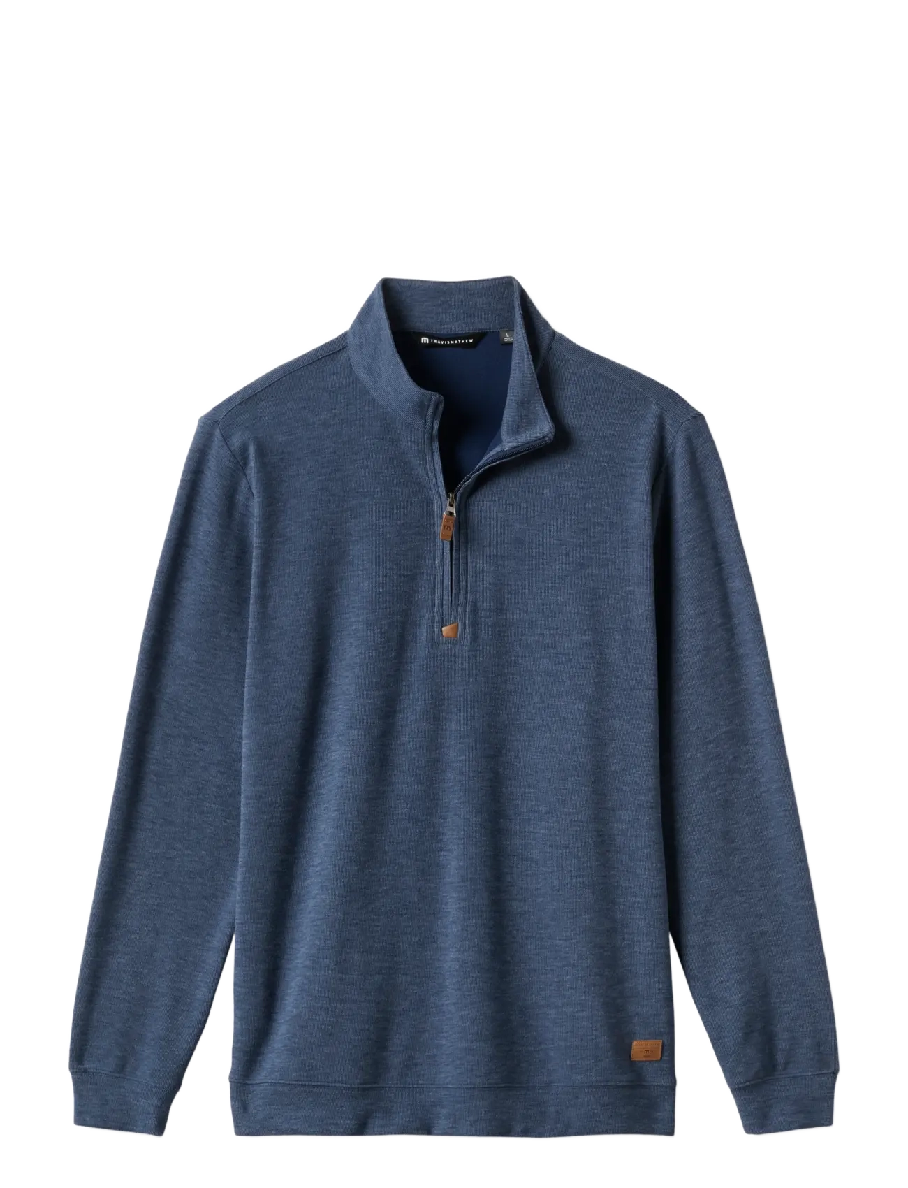 TravisMathew CLOUD SWEATER 1/4 ZIP - Kläder - HEATHER NAVY / blue
