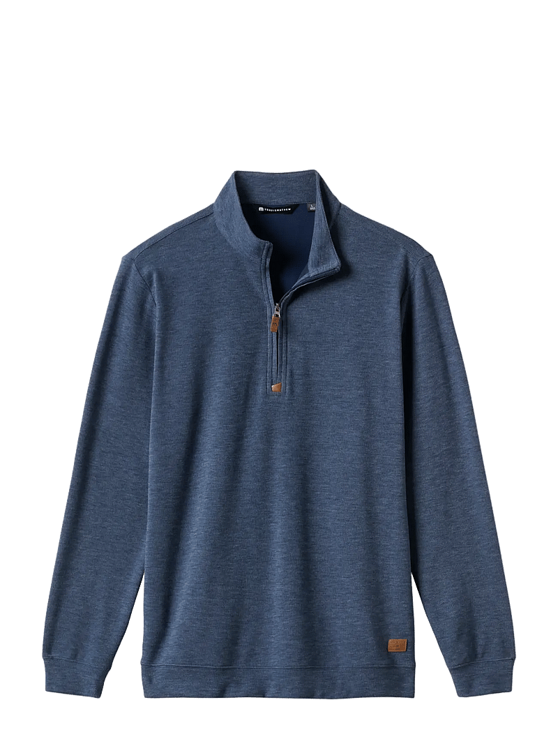 TravisMathew - CLOUD SWEATER 1/4 ZIP - sweatshirts - heather navy - 1