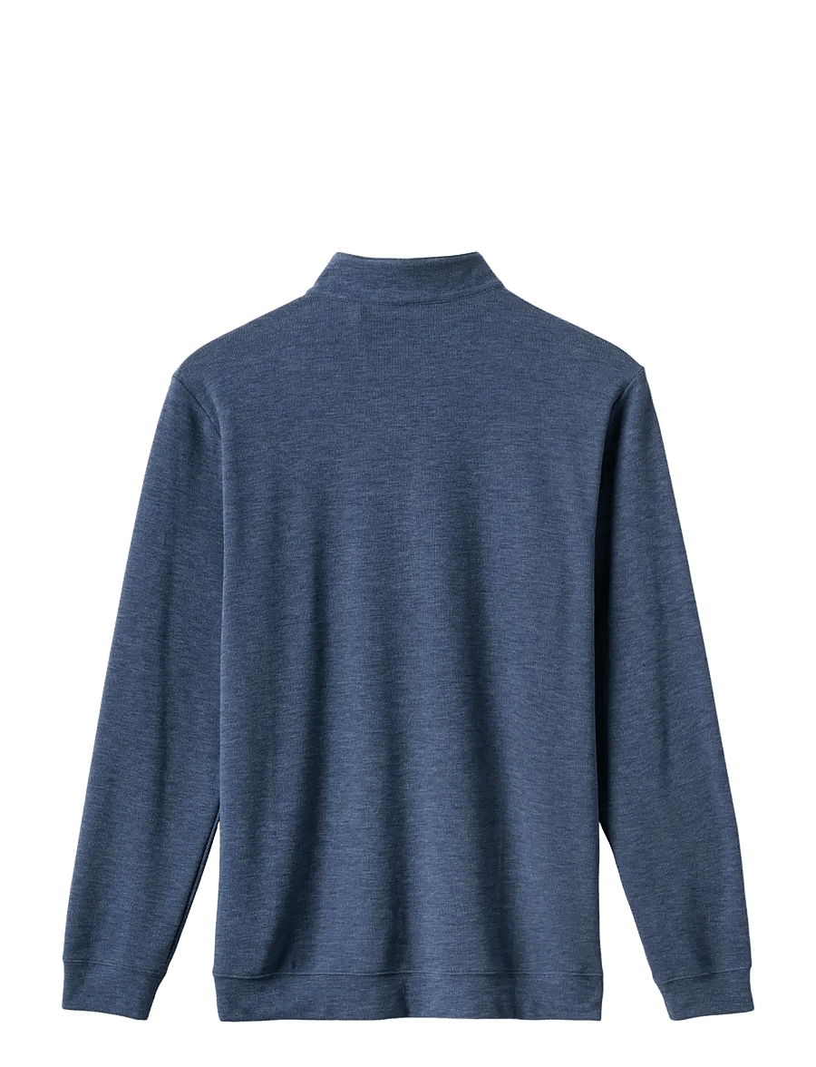 TravisMathew - CLOUD SWEATER 1/4 ZIP - habits tricotés - heather navy - 2
