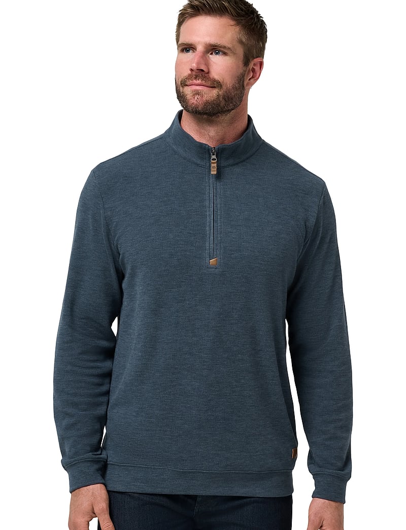 TravisMathew - CLOUD SWEATER 1/4 ZIP - sweatshirts - heather navy - 0
