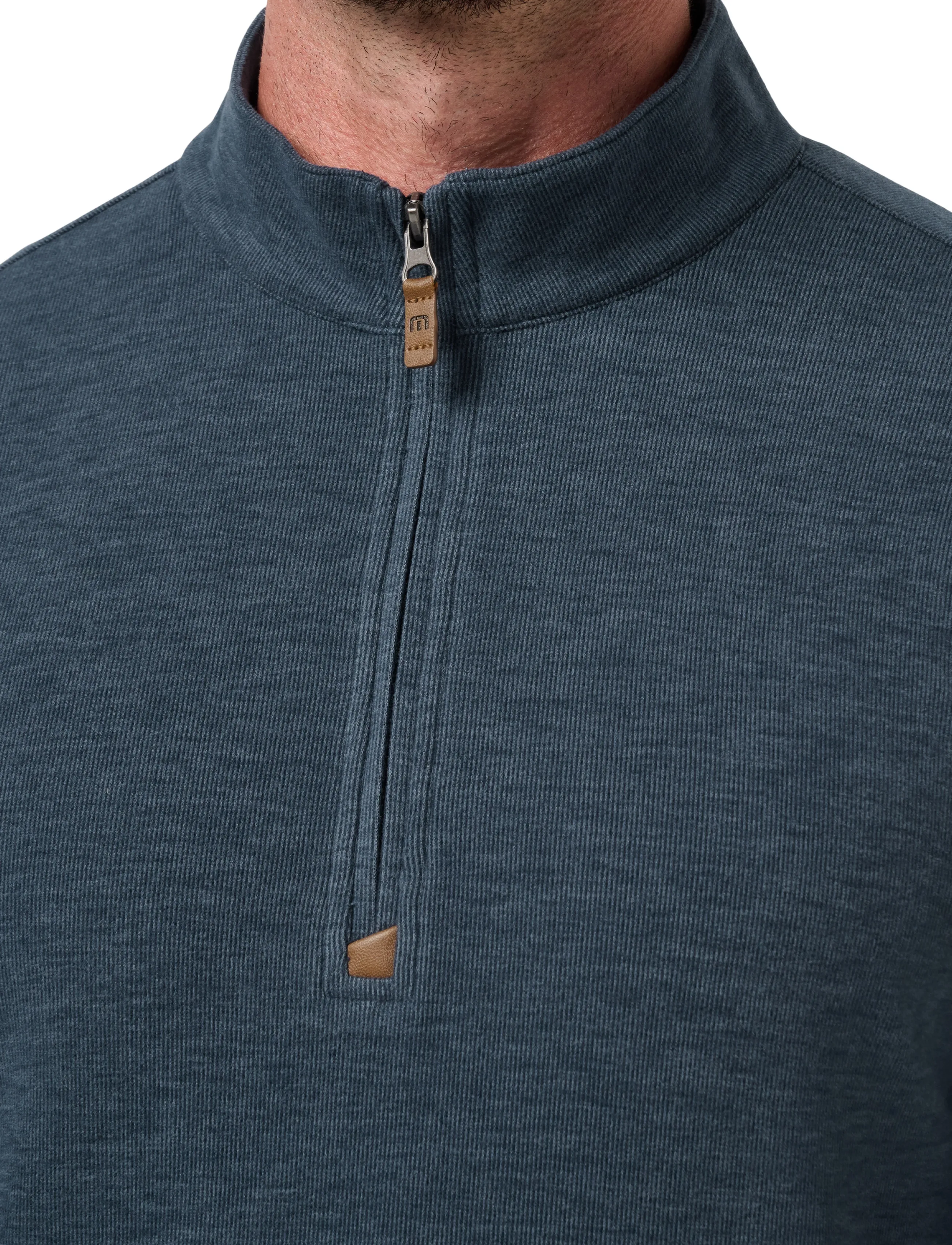 TravisMathew - CLOUD SWEATER 1/4 ZIP - habits tricotés - heather navy - 4