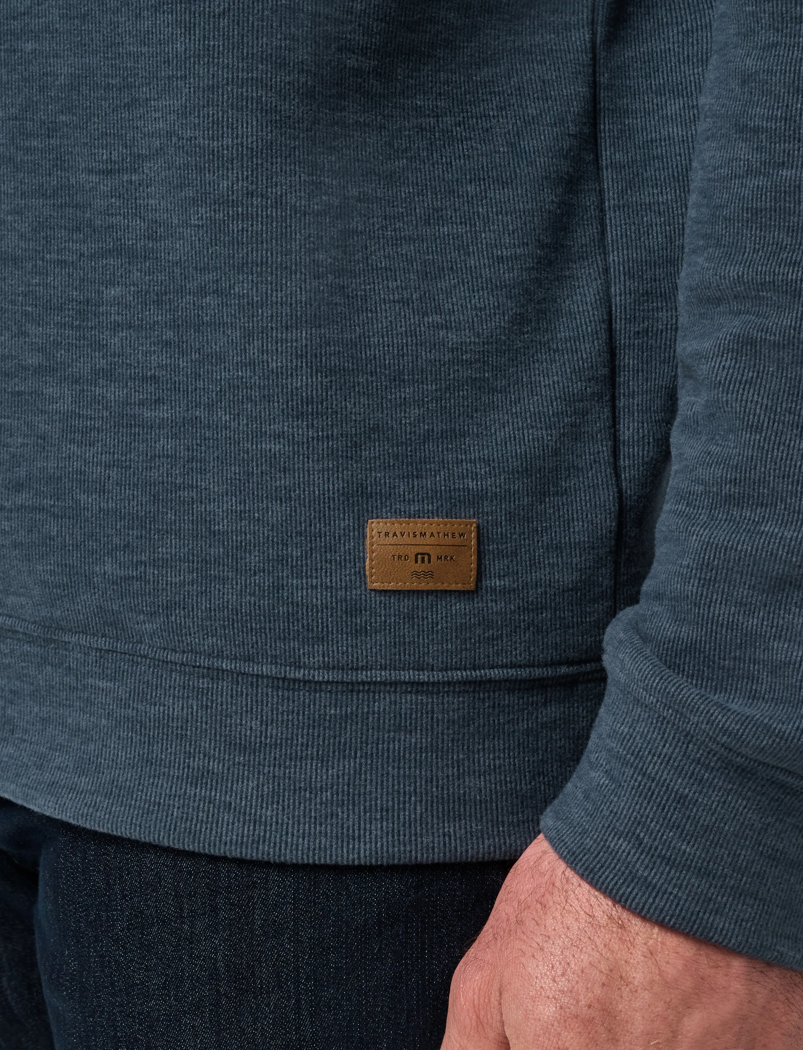 TravisMathew - CLOUD SWEATER 1/4 ZIP - habits tricotés - heather navy - 5