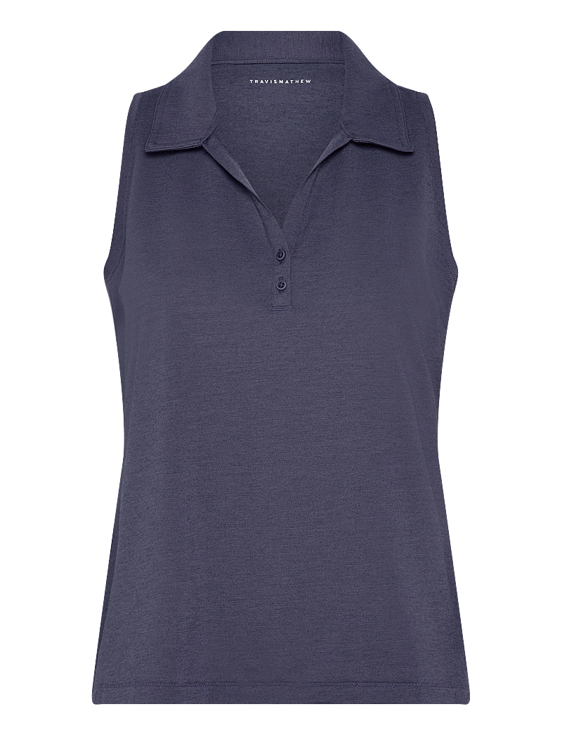 TravisMathew - FEATHERWEIGHT ACTIVE SL POLO 2.0 - toppe & t-shirts - heather navy blazer - 0