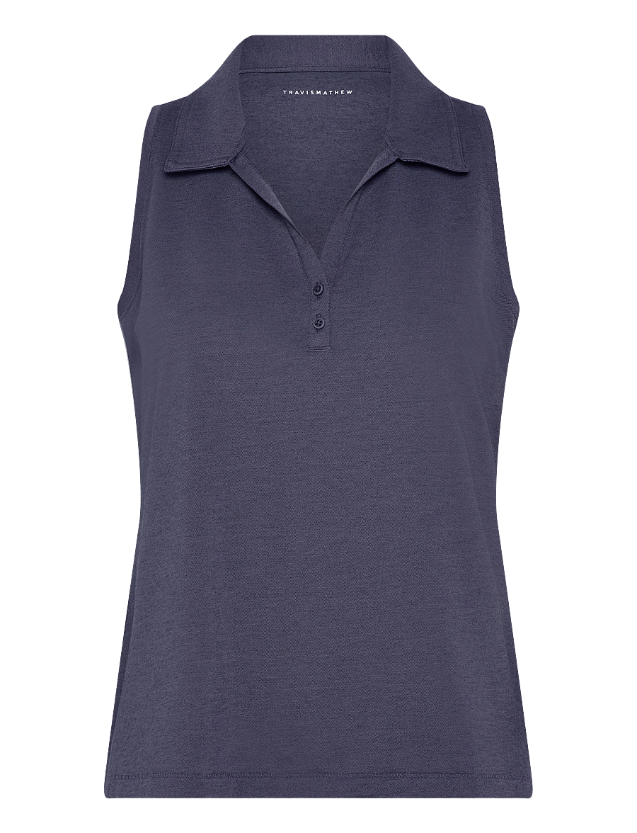 TravisMathew - FEATHERWEIGHT ACTIVE SL POLO 2.0 - heather navy blazer - 0