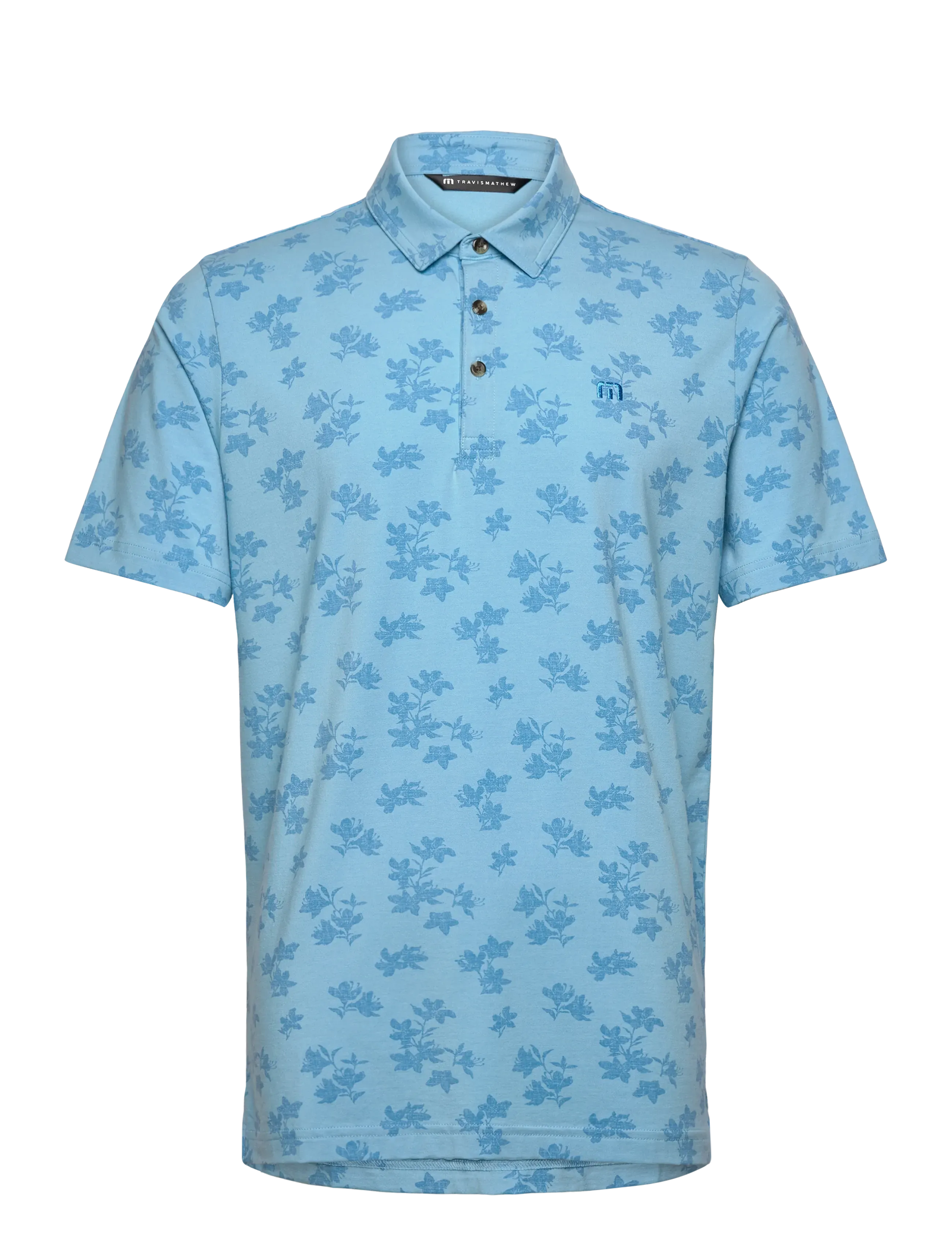 TravisMathew Port Day, XXL, Sport Polos, Blau - Short-sleeved Männerswear