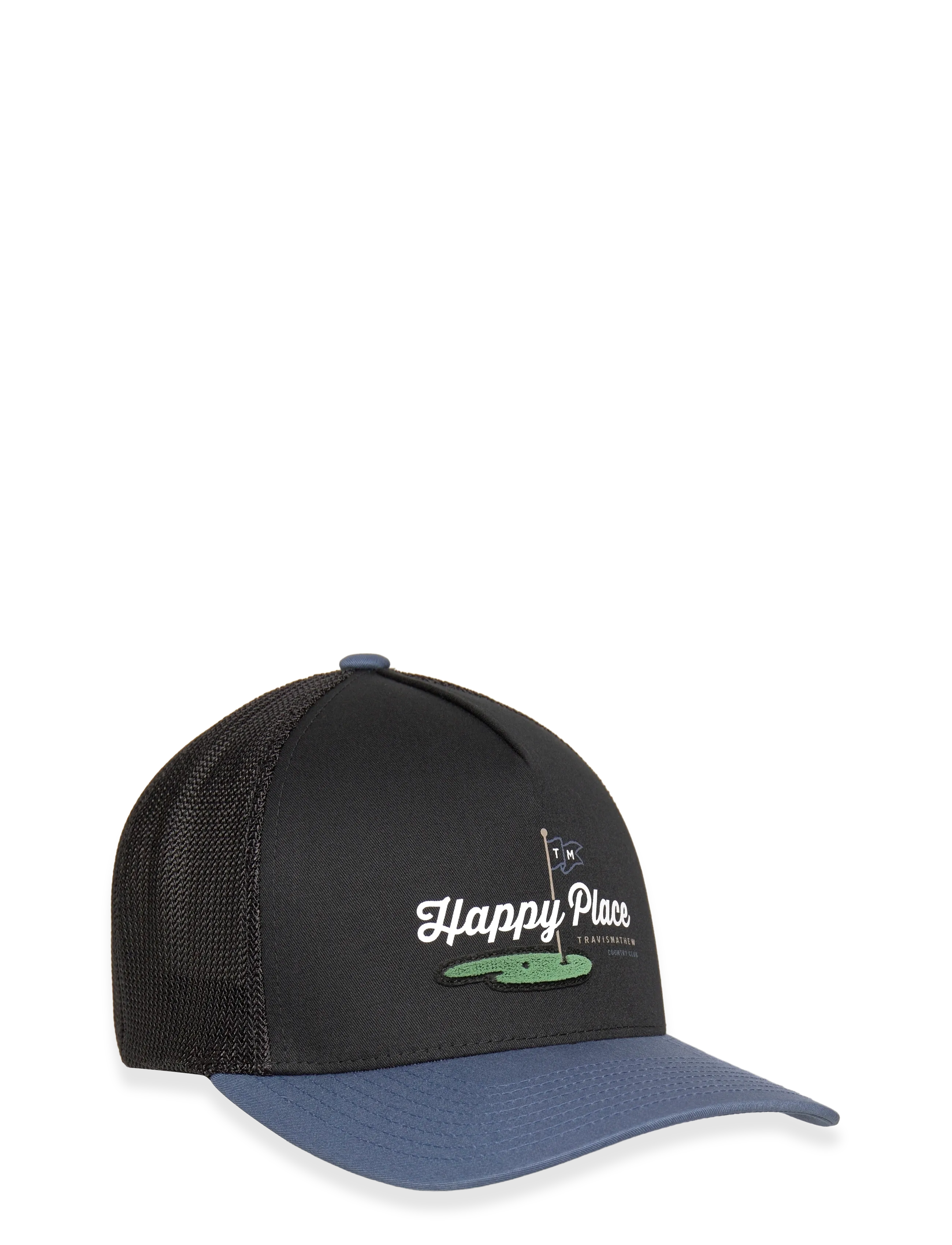 TravisMathew Swing Season Hat, One Size, Black, Sport Accessories > Sport Caps, Herre
