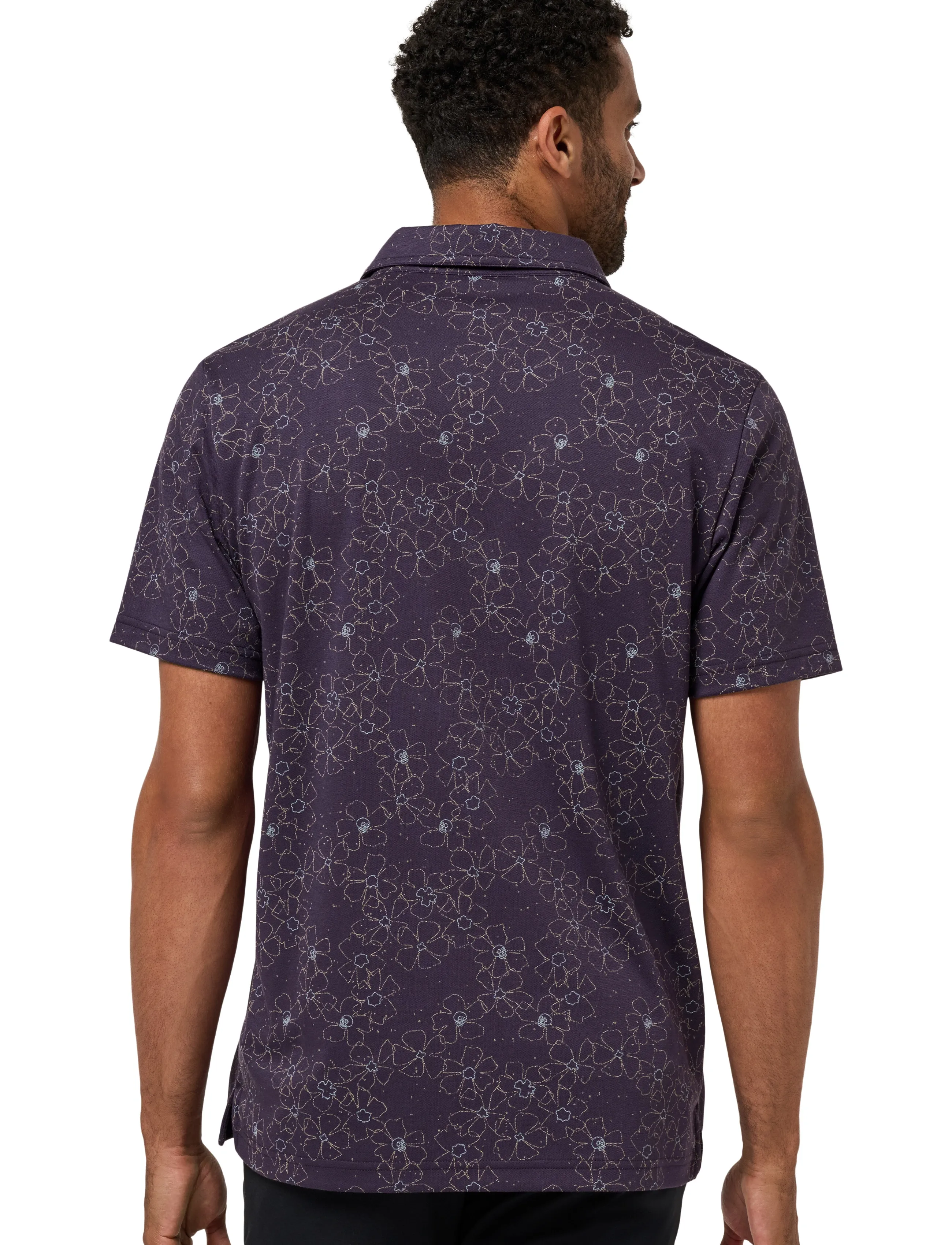 TravisMathew Just My Type, XXL, Purple, Sport Polos > Sport Short-sleeved Polos, Herre