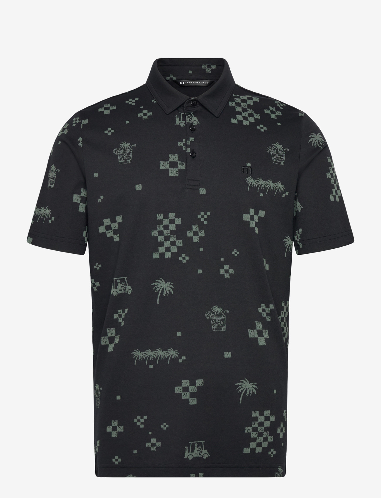 TravisMathew - BEVERAGE CART POLO - lühikeste varrukatega polod - black - 0