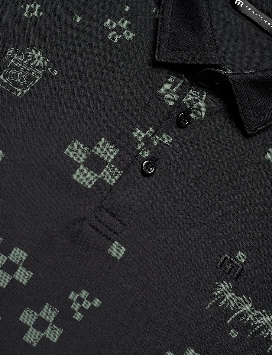 TravisMathew - BEVERAGE CART POLO - toppe & t-shirts - black - 2