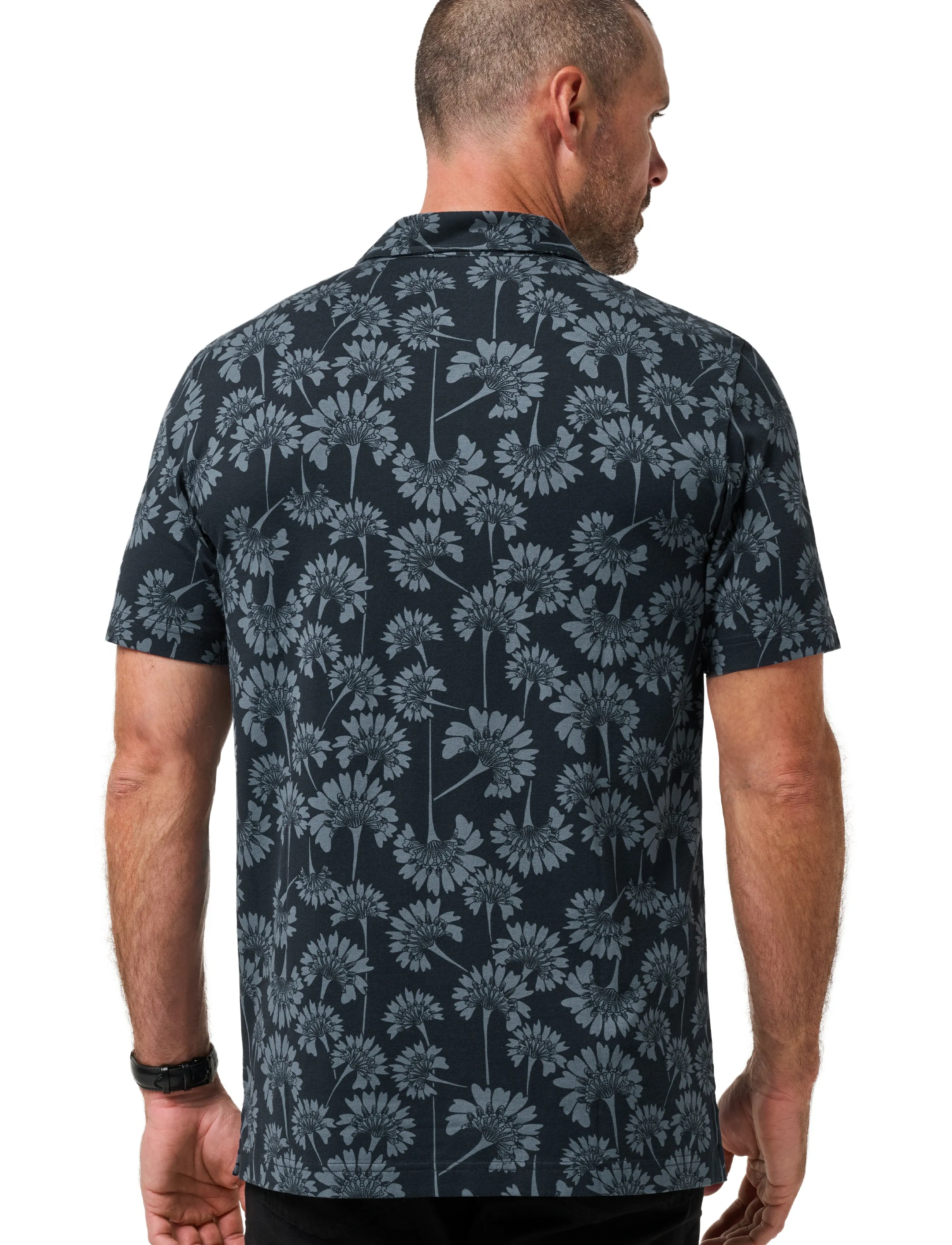 TravisMathew Comfortknit Breeze, L, Navy, Sport Polos > Sport Short-sleeved Polos, Herre