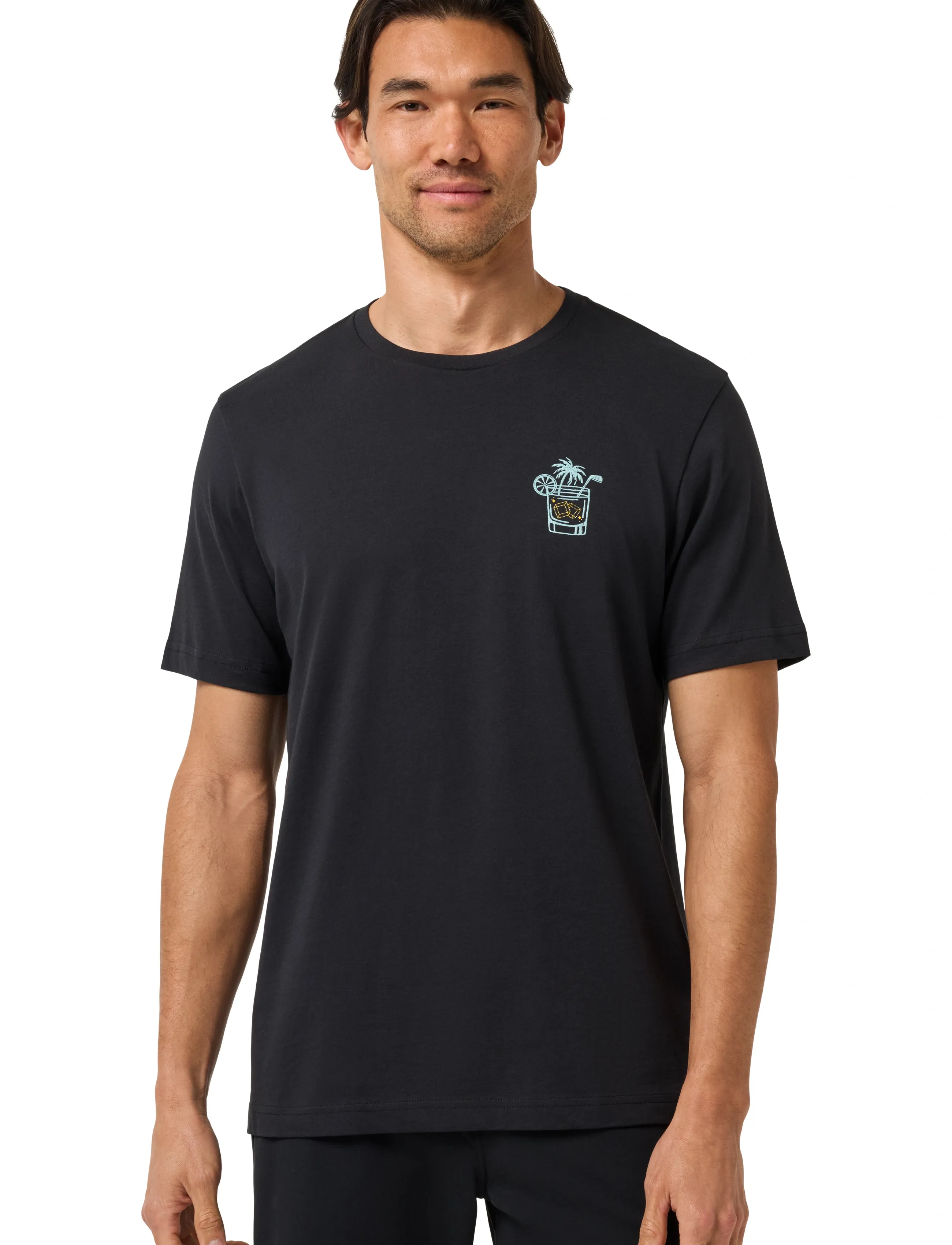 TravisMathew Beverage Cart Tee, M, Black, Sport Overdele > Sport T-shirts, Herre