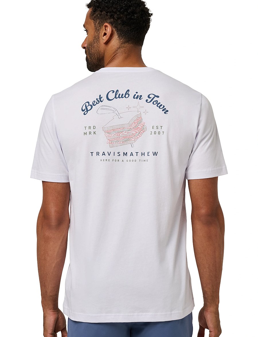 TravisMathew - FOUNDING MEMBER TEE - augšdaļas un t-krekli - white - 2