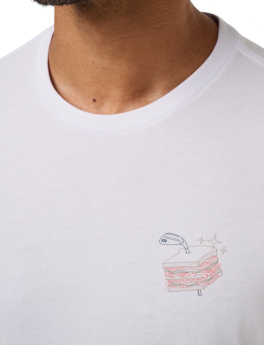 TravisMathew - FOUNDING MEMBER TEE - augšdaļas un t-krekli - white - 3