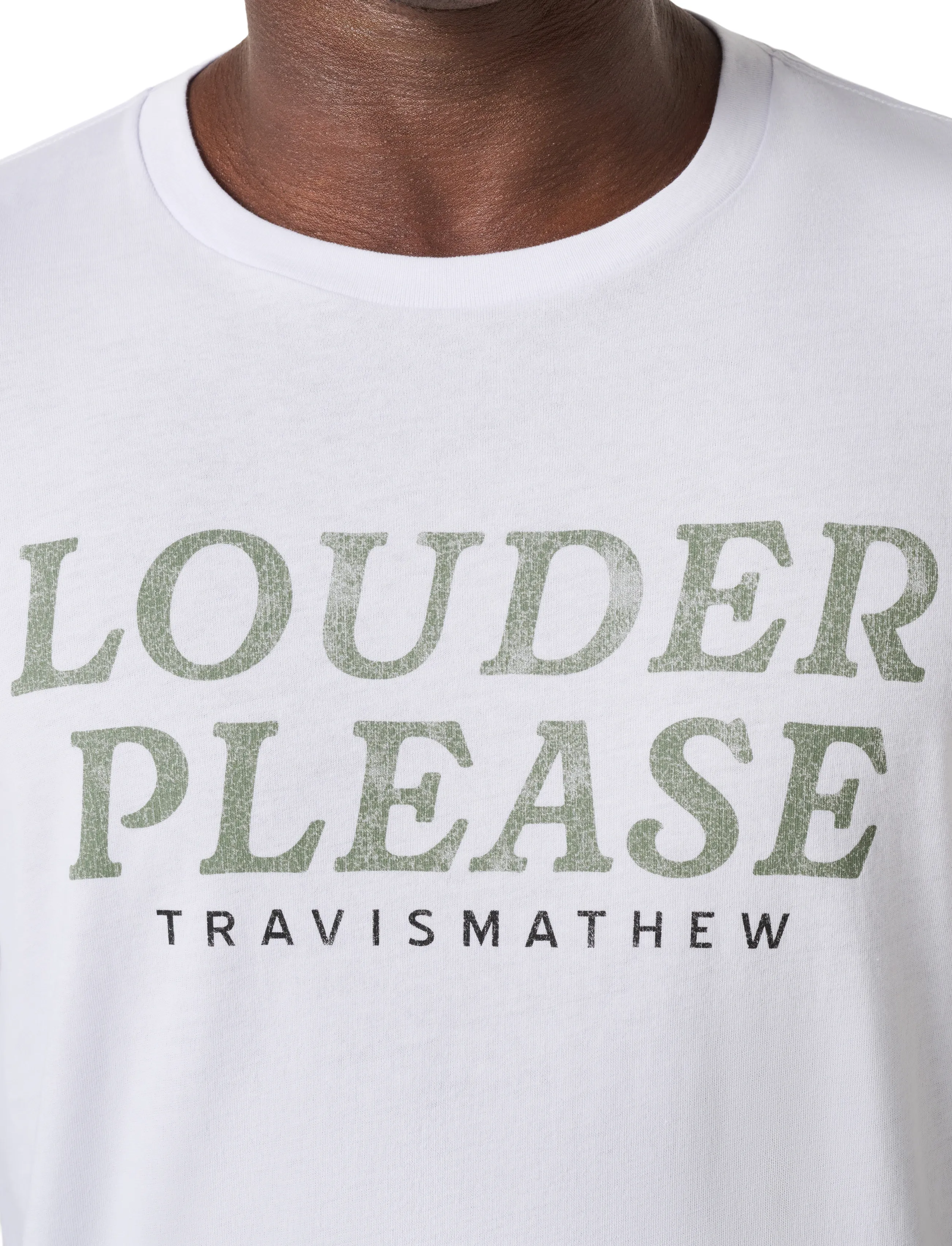 TravisMathew - LOUDER PLEASE TEE - oberteile & t-shirts - white - 4