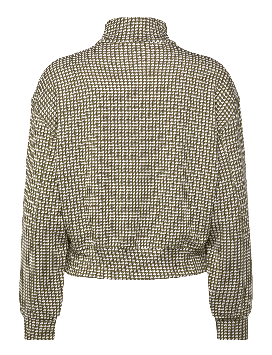 TravisMathew - PRINTED SKYLOFT SOFT ECHO 1/2 ZIP - Överdelar - oil green multi - 2